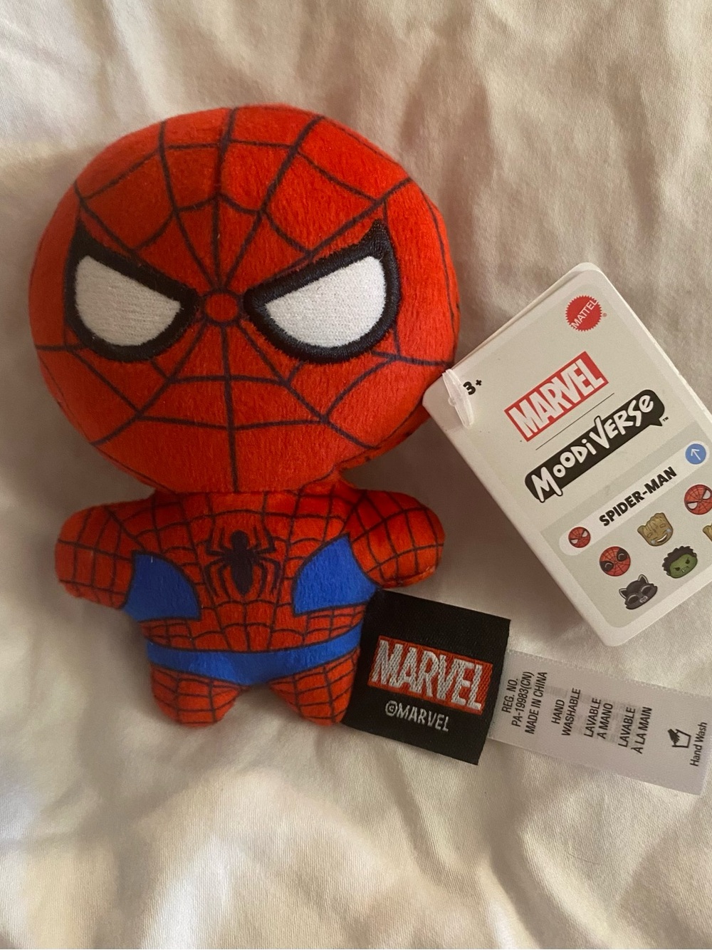 Marvel Moodiverse Spider-Man Plush Mini Stuffed Toy Mattel NWT